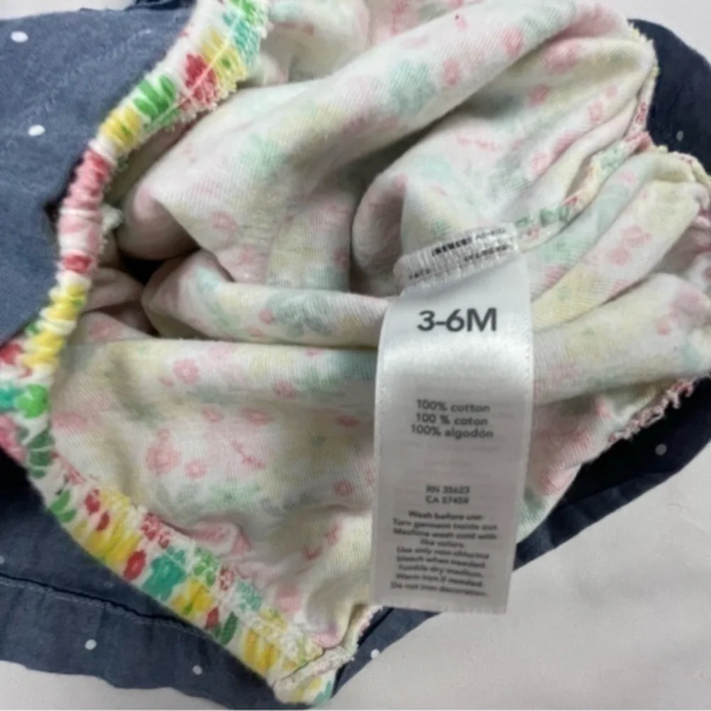 Carter’s Summer Dress with Diaper Bloomer | Baby 3-6 months | Polka Dot - Floral